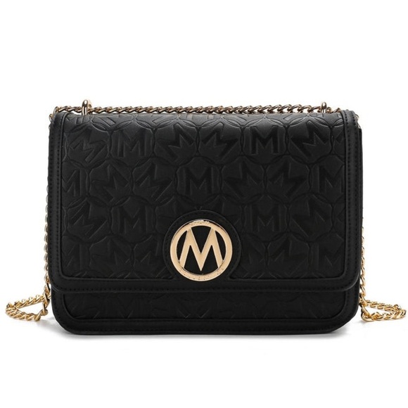 MKF COLLECTION • Black Amiyah Crossbody Shoulder Bag Purse - Picture 1 of 9